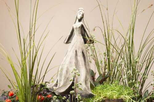 Preisvergleich Produktbild Blütentänzerin 'Magnolie', Betonguss, für Metallstäbe