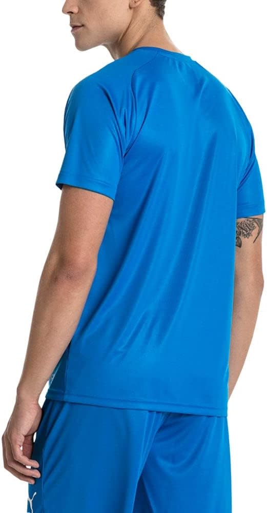 PUMA Men's Liga Core Jersey XX-Large Electric Blue Lemonade/White