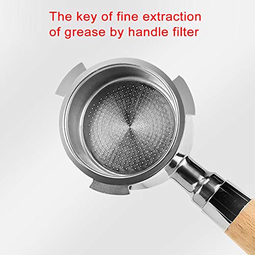 Bottomless Portafilter,51mm For Coffee Machines Professional Bottomless Portafilter Stainless Steel