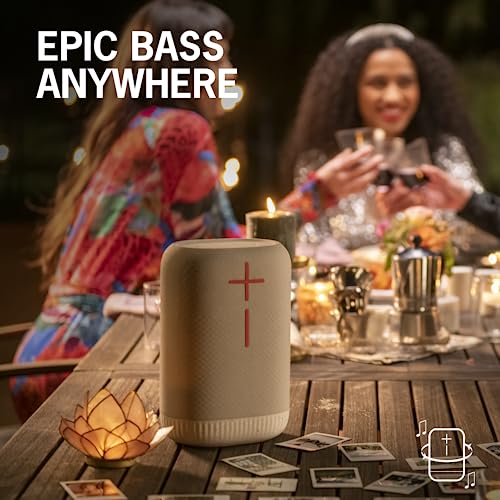 Image of Ultimate Ears EPICBOOM, Portable Wireless Bluetooth Speaker, Big Bass and Immersive, 360-Degree Sound, Adaptive EQ, IP67 Waterproof, Floatable, 17 Hour Battery, 180 ft Range, USB C - Charcoal Black