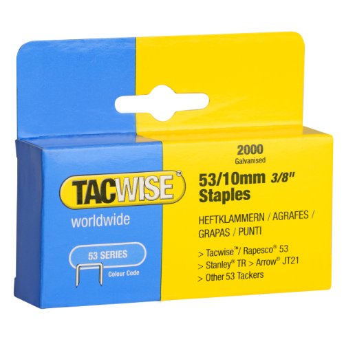 Tacwise 0336 Punti Galvanizzati, Tipo 53/10 mm, Confezione da 2000