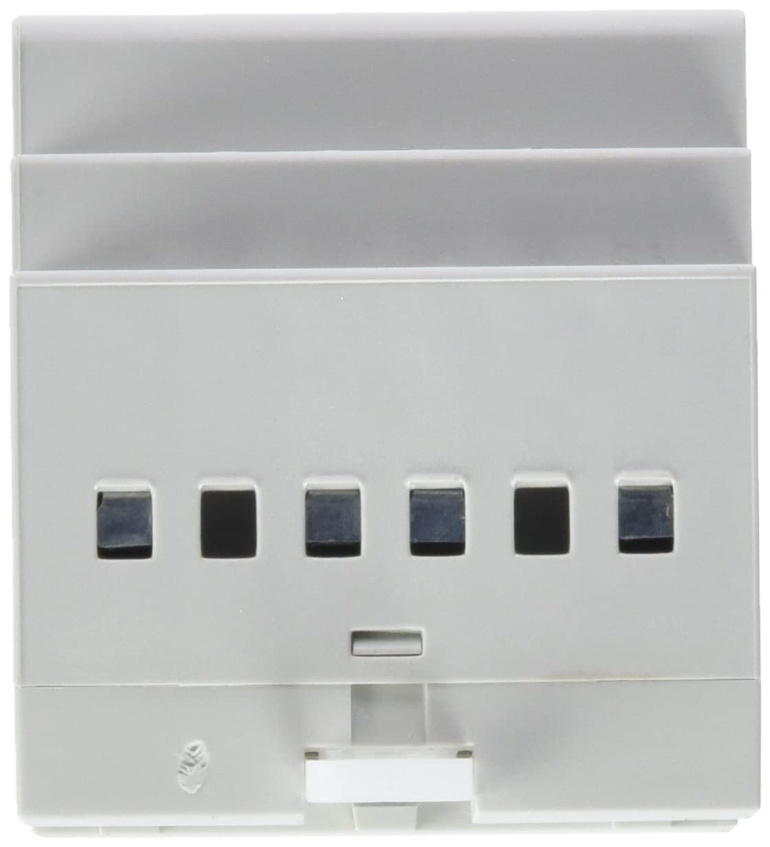 Top view of the transformer showing electrical connection terminals