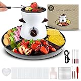 NOVAIN Electric Chocolate Melting Pot Set – Fondue Set, Chocolate Melting Pot for Appetizers & Desserts, Perfect for Chocolate Lovers - 350ml,...