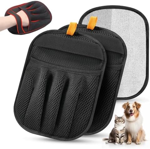 2Pcs Pet Hair Removal Glove for Cats & Dogs, 2025 Newly Upgraded ...