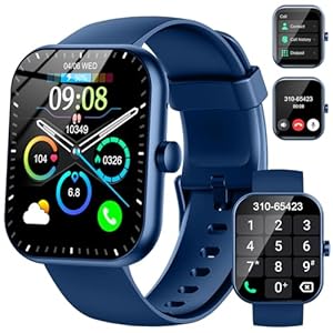 Smart Watch for Men Women(Answer/Make Call), 2025 New Smartwatch 1.96″ HD Fitness Watch with 110+ Sport Modes, Heart Rate, Sleep Monitor, Pedometer, IP68 Waterproof Activity Tracker for Android iOS