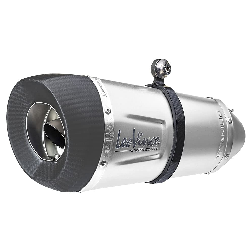 LeoVince Slip-on SBK Factory S Exhaust Silencer/Carbon Cap with Approval for Triumph Speed Triple RS/S
