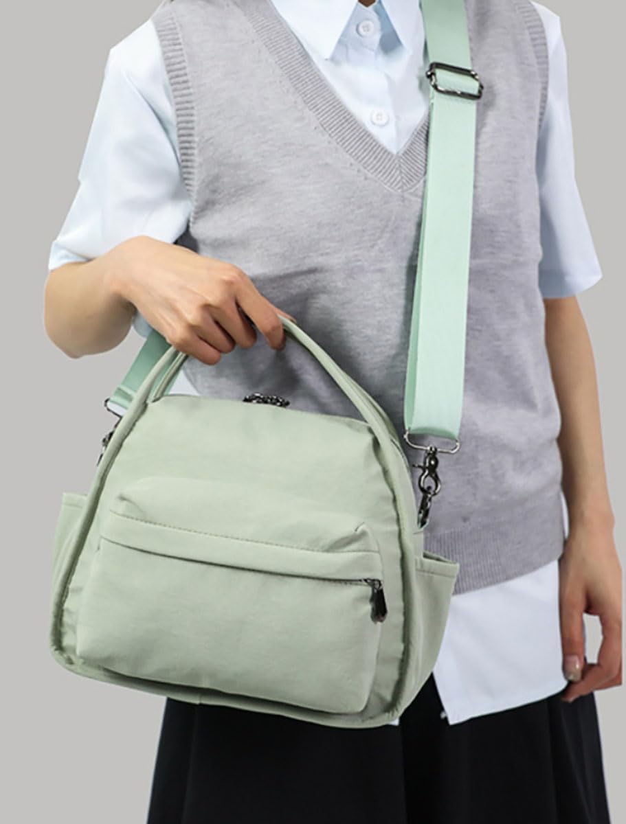 Nylon Crossbody Bag for Women Lightweight Shoulder Hobo Purse Cute Underarm Satchel Casual Commute Top Handle Tote Handbag - Image 9