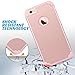 ULAK iPhone 6 Plus Case, iPhone 6S Plus Case, Slim Dual Layer Soft Silicone and Hard Back Cover Anti Scratches Bumper Protective Case for Apple iPhone 6 Plus / 6S Plus 5.5 inch - Rose Gold