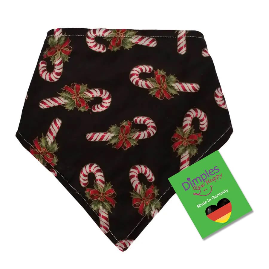 Bandana pour chien fait à la main Dimples Noël 45 cm