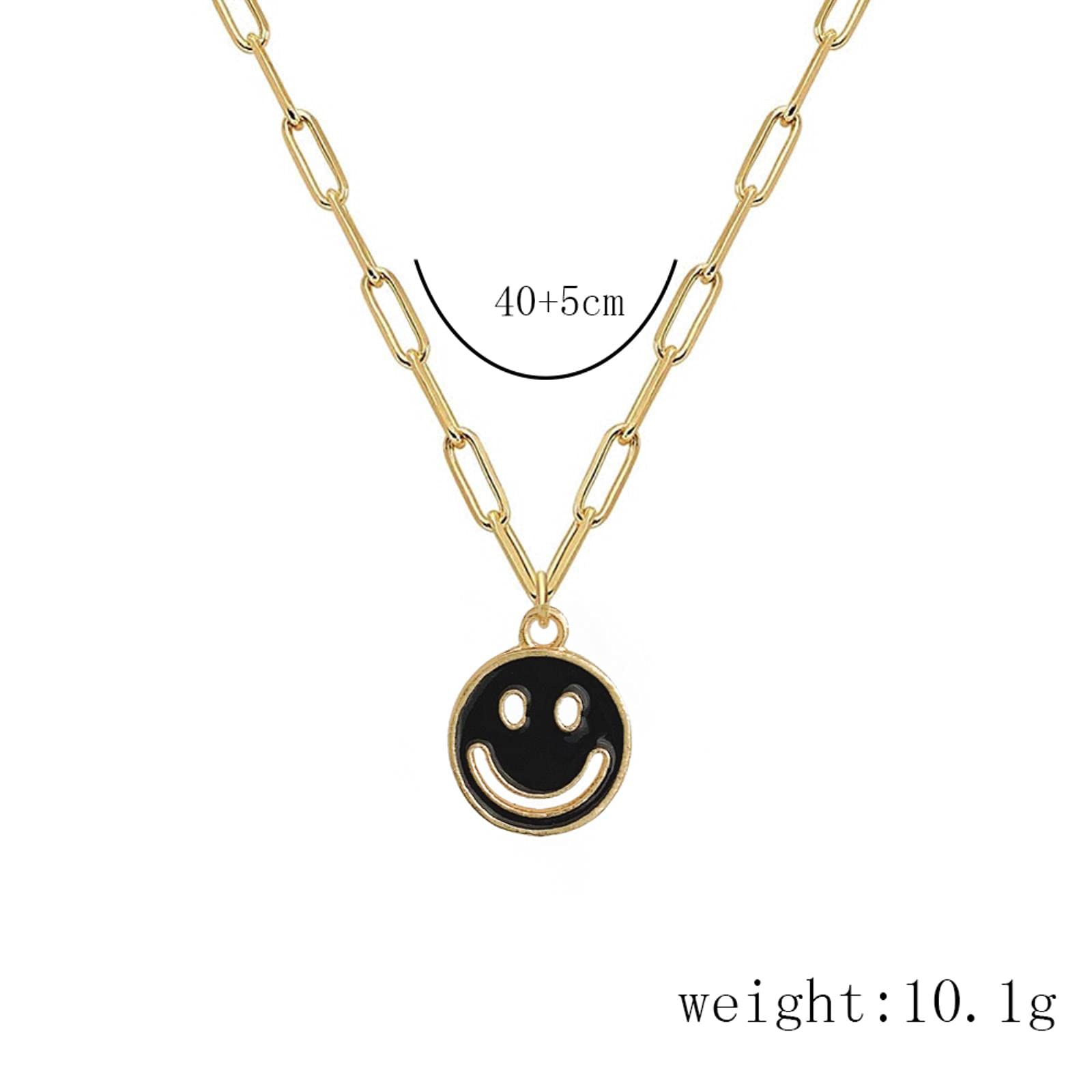 Collier avec Pendentif Long Visage Hip Hop pour Femmes, chaîne en Alliage, Punk, Tendance, Bijoux présents