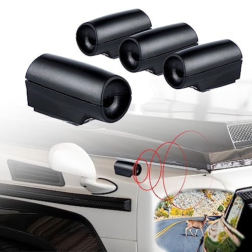 Singaro 4 Pack Car Deer Whistle Warning For Car Horn Unit, Deer Whistle For Vehicles With Rubber Pads, Car Exterior Accessories, Suitable For Cars, Trucks, Motorcycles #TOP23