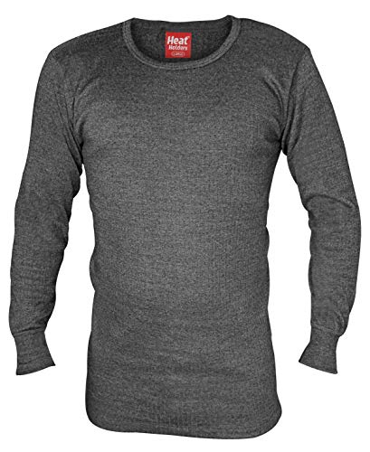 HEAT HOLDERS - Mens Winter Warm Thermal Underwear Long Sleeve Vest Top Shirt (XX-Large: 47-49