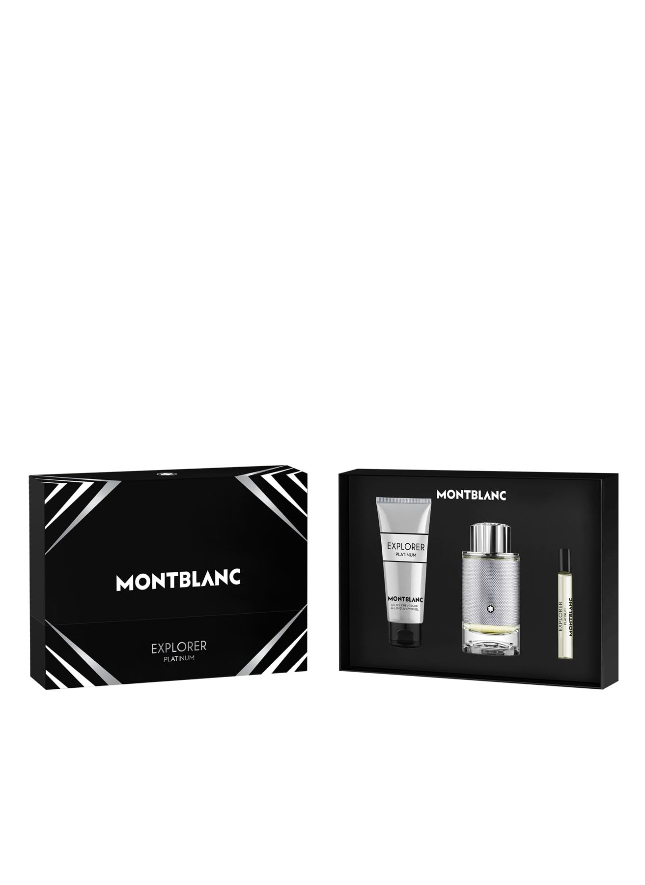 Mont Blanc Explorer Platinum by Mont Blanc for Men - 3 Pc Gift Set