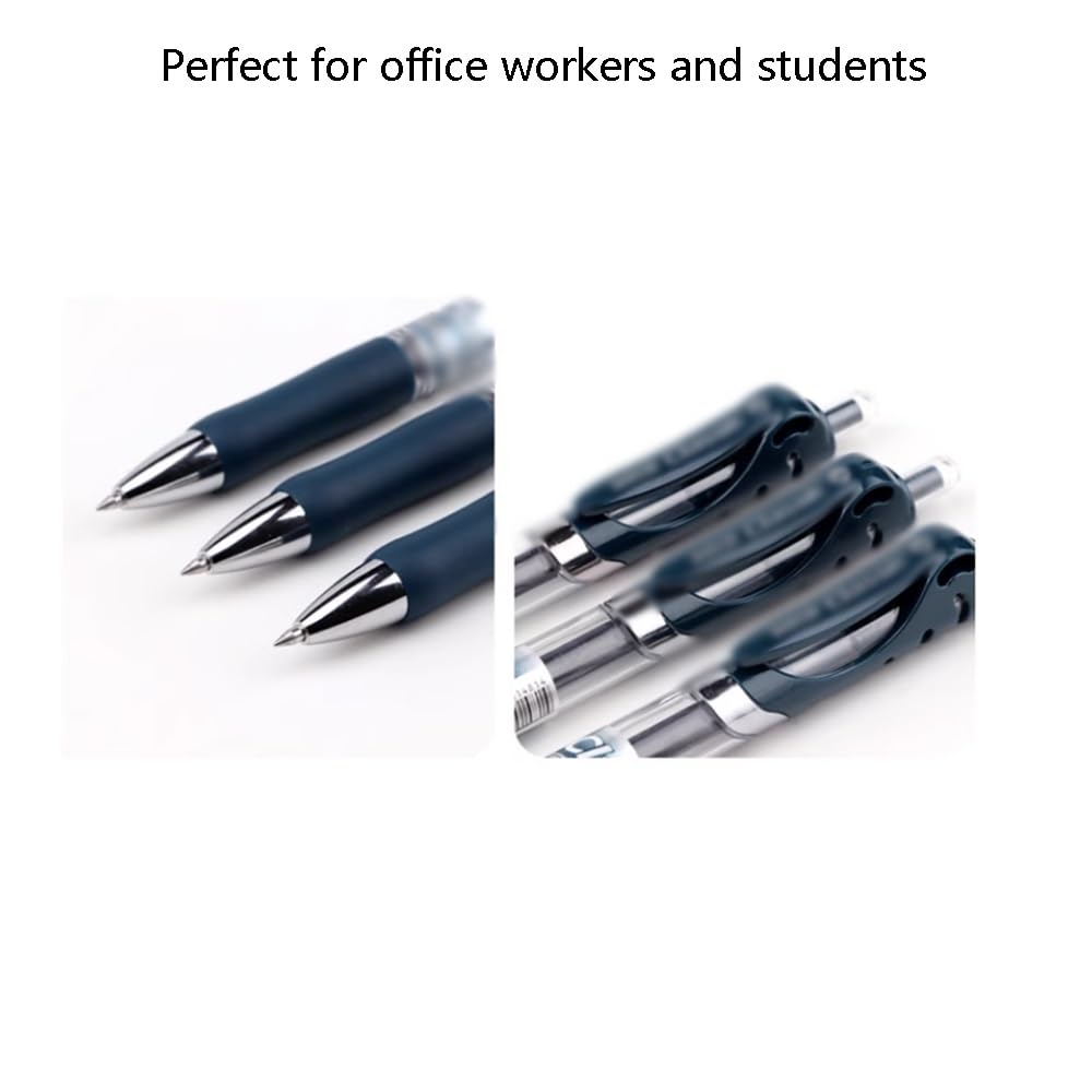 Mxshc Kugelschreiber-Set Mit Schwarzer Tinte – 5 Stück 0,5-mm-Stifte Für Schule, Uni, Büro Und Homeoffice