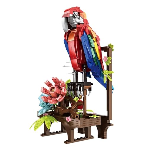 WOMA 19064 Jeu de Construction 3-en-1 « Perroquet, Crabe, caméléon » : 539 pièces, Jeu de Construction éducatif pour Enfants