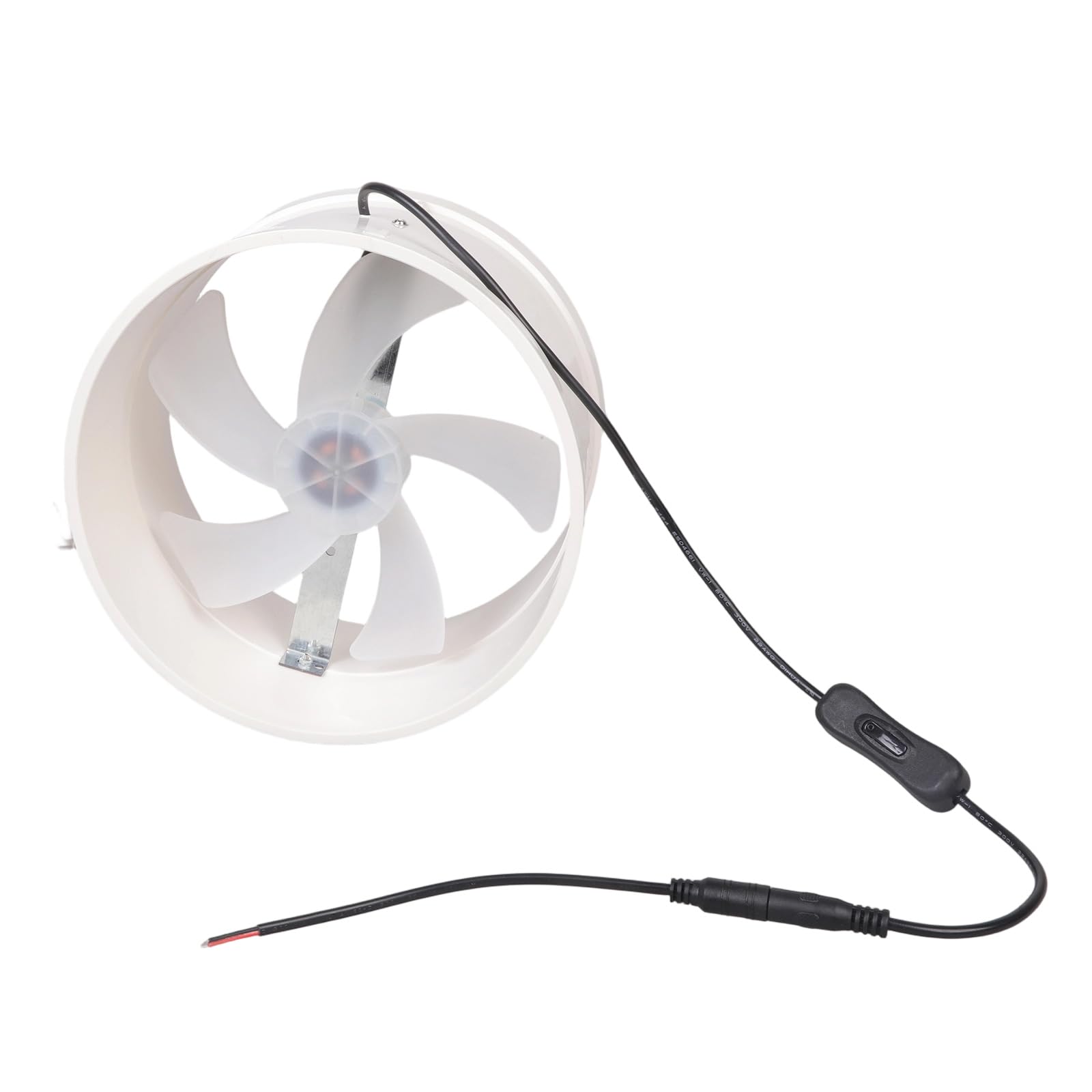 Kaeltsyn Solar Ready Low Noise 12V Pvc Ventilation Fan 200Mm 360Cfm With Switches For Greenhouses Sustainable Use Bathroom Ventilation Fan