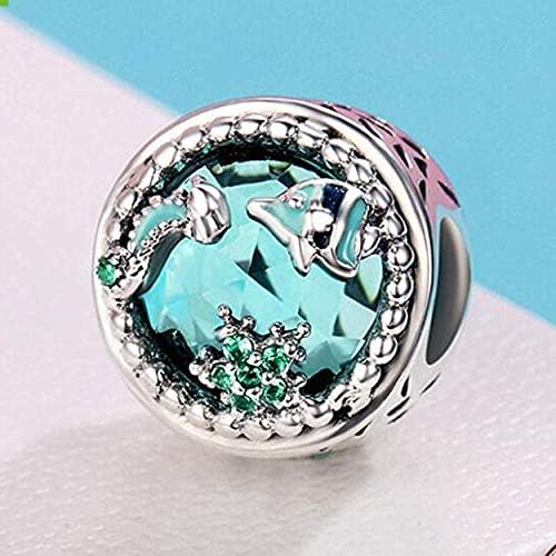 Miniatura 2 de Love Heart Auténtica plata de ley 925 con abalorio de lazo de cristal para dijes, pulsera, collar de mujer, joyería colgante (dijes de piedra de