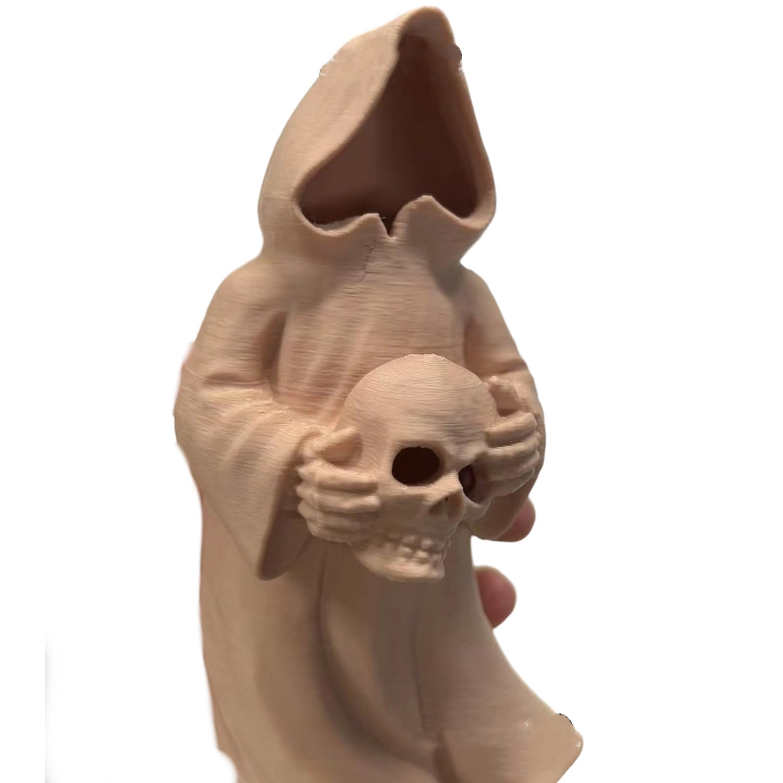 Xjdzineq Ghostly Skull Figurine Halloween Ghostly Ornament for Mantels Window Sill Displays and Party Centerpieces Desktop Decoration