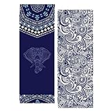 Toalla de Yoga Antideslizante Toallas de Pilates de Secado Rápido 183cmX63cm Suave y absorbente Toalla de Fitness Toalla Microfibra Patrón impreso a doble cara para Hot Yo ga Bikram Pilates