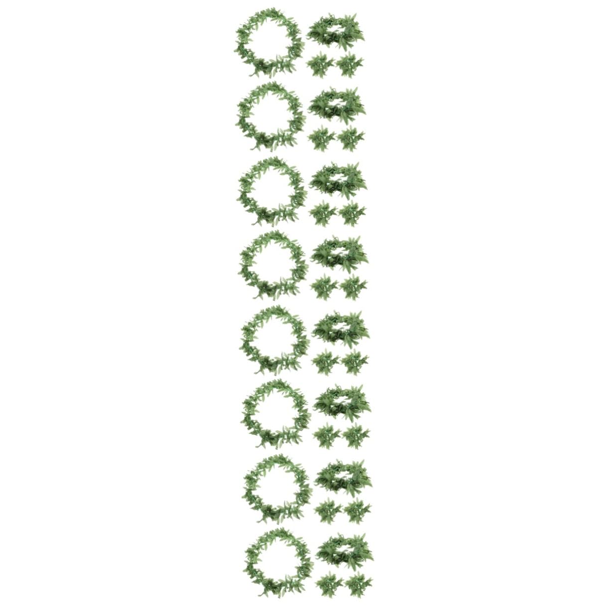 Amosfun 8 Set Cerchietto Con Foglie Di Polpo Ghirlande Collane Estive Forniture Per Feste Hawaiane Bracciale Con Foglie Hawaii Decori Con Hawaii Collana Di Stoffa