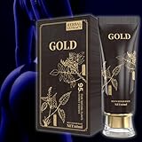 Med3000 Gold ED Cream for Men - Erectile Dysfunction Supplements Cream to Get Hard Fast Acting, 1.75 Fl Oz