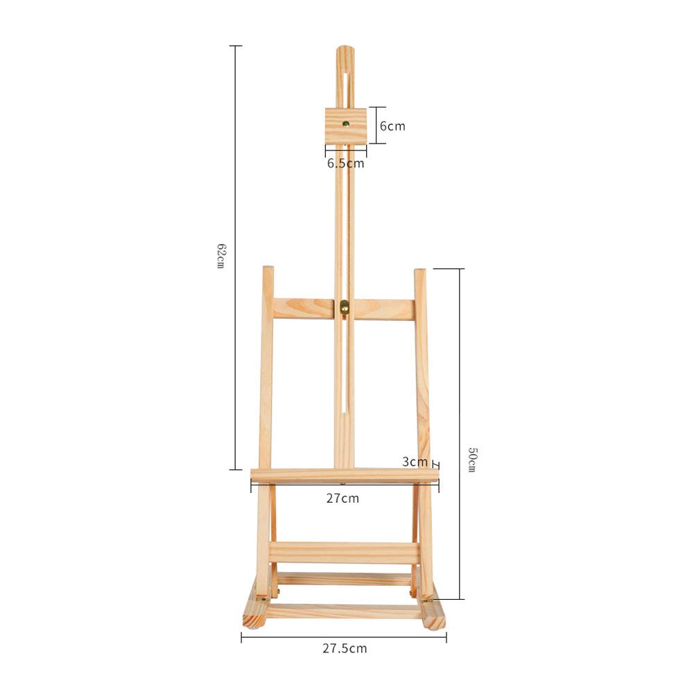 Chevalet de présentation - Chevalet de bureau pour débutant - Planche à croquis - Fournitures de vie artistique - Hêtre