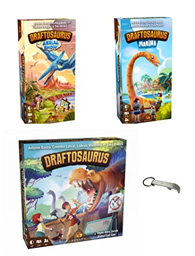 Blumie Shop, Draftosaurus - Lote de 3 juegos de extensión marina + Extensión Aerial Show + 1 abrebotellas de Blumie