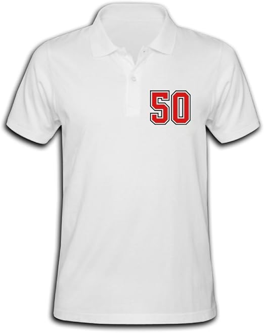 Men's 50 Sports Jersey Football Number Solid Short Sleeve