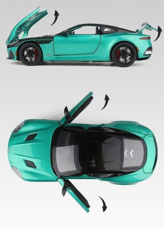 Image of Play Boy 1:24 Aston Martin Model Diecast Metal Alloy Pullback Toy Vehicle with Openable Doors Light and Music Car for Kids (Multicolor)