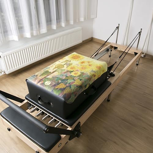Toalha de tapete de Pilates Reformer com ombros, tapete Reformer, tapete reformador antiderrapante,
