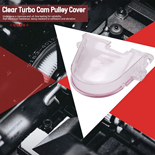 FYOBOT for 96-00 EK EG D15 D16 Engine Clear Cam Gear Timing Belt Cover Turbo Cam Pulley