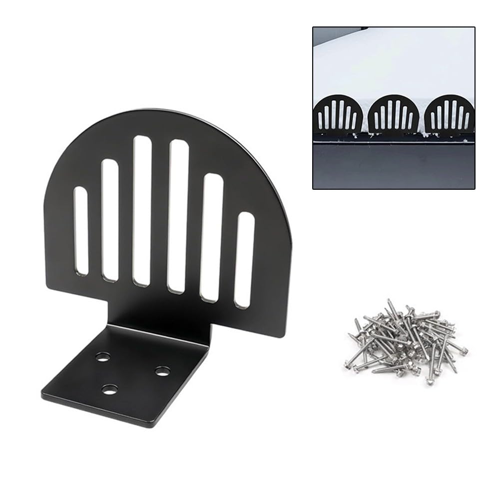 Protectores de nieve de techo de metal, sistema de retención de nieve, dispositivo antideslizante, evita la acumulación de nieve, diseño en forma de abanico, resistente al óxido, paquete