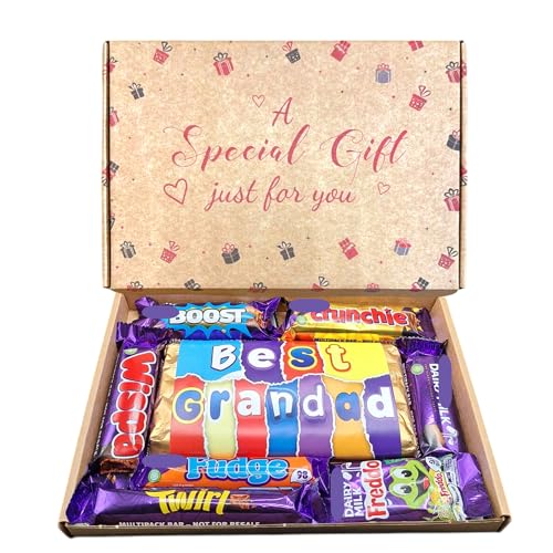 Best Grandad Gift For You Chocolate Hamper, For Him, For All Occacions, Letterbox Friendly, Assorted Chocolates, Fathers Day, Christmas, Halloween, Get Well, Thank You Gift for Him