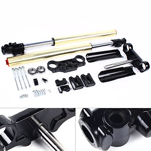 29" Front Fork Shocker 45/48Mm Triple Tree Clamp Front Forks Suspension Shock Absorber Triple Tree Clamp Handlebar Riser Set For 110Cc 125C Pit Dirt Bike #TOP1