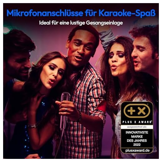 MEDION P61468 Kompakt Partylautsprecher mit Mikrofon