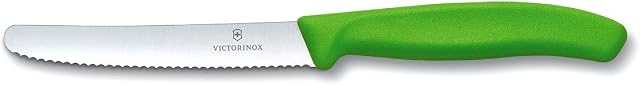 Victorinox 6.7836.L114 Tomato Utility Knife Serrated Edge Green, 11 cm