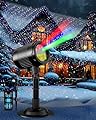Mini Christmas Laser Lights Outdoor Projector, 3 Color Moving Laser Star Lights Firefly Show with RF Remote, Waterproof & Cold Resistant Laser Garden Lights Decor for Xmas Yard Garden Holiday Party