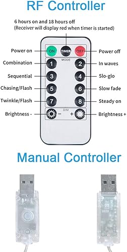 Miniatura 6 de 300 luces LED para cortina de ventana 8 modos de iluminación de 98 pies x 98 pies luces decorativas USB impermeable jardín luces de hadas con