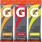 Gatorade Thirst Quencher Powder Sticks, 3 Flavor Variety Pack, (30 Pack)
