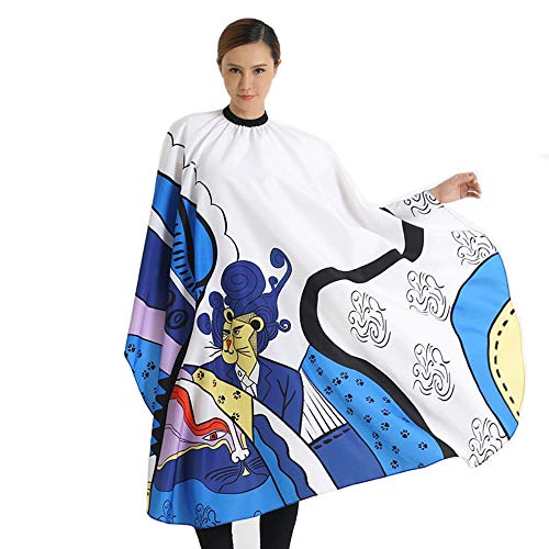 RMI Abstract Hairdressing Cape Hairdresser Apron Salon Barber Cutting Hair Waterproof Cloth Gown Hair Dresser Wrap