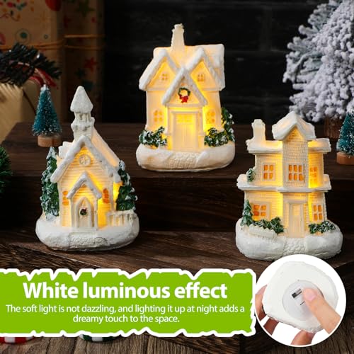 Casas navideñas con luz LED Beatifufu, el regalo ideal para fiestas 8