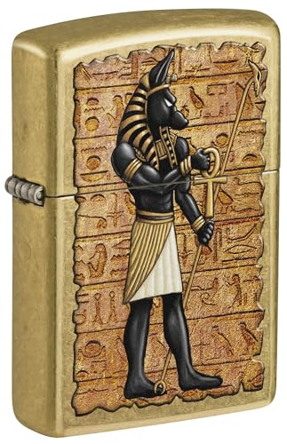 Encendedor Zippo God Anubis Street Brass miniatura 1