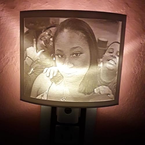 Memory Night Light with Photo, 3D Lithophane, Auto On/Off