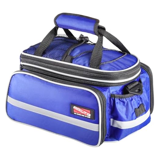 Sixthreezero Women's Beach Cruiser Bicycle - Cruiser Bikes Arltb Bike Rear Bag (3 Colors) 20-35L Waterproof Bicycle Trunk Bag with Rain Cover Shoulder Strap Bike Pannier Tail Back Seat Bag Package Handbag Bike Accessories for Road Bikes Mountain (Blue-)