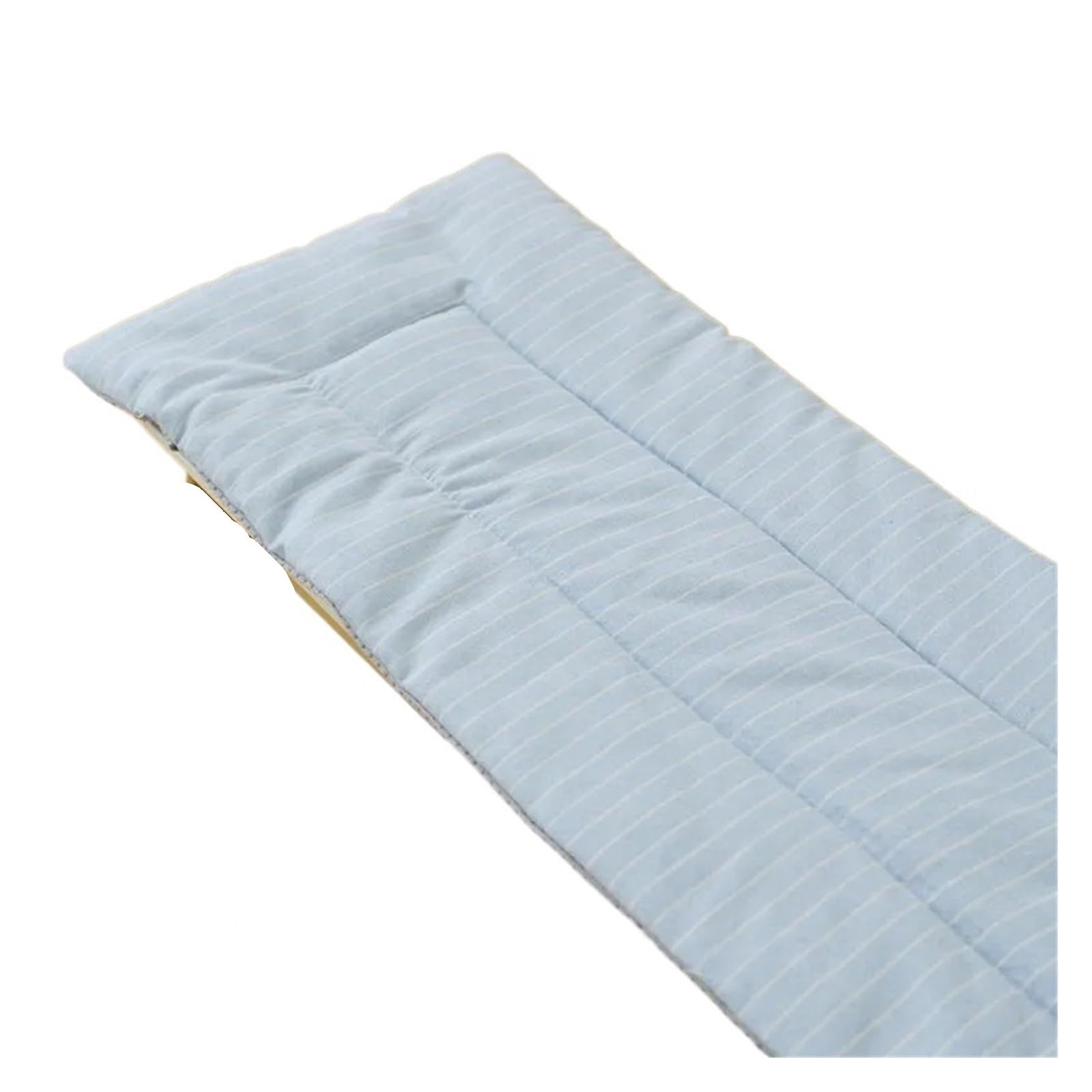 Coussin de banc long rayures simples coton lin extérieur cour