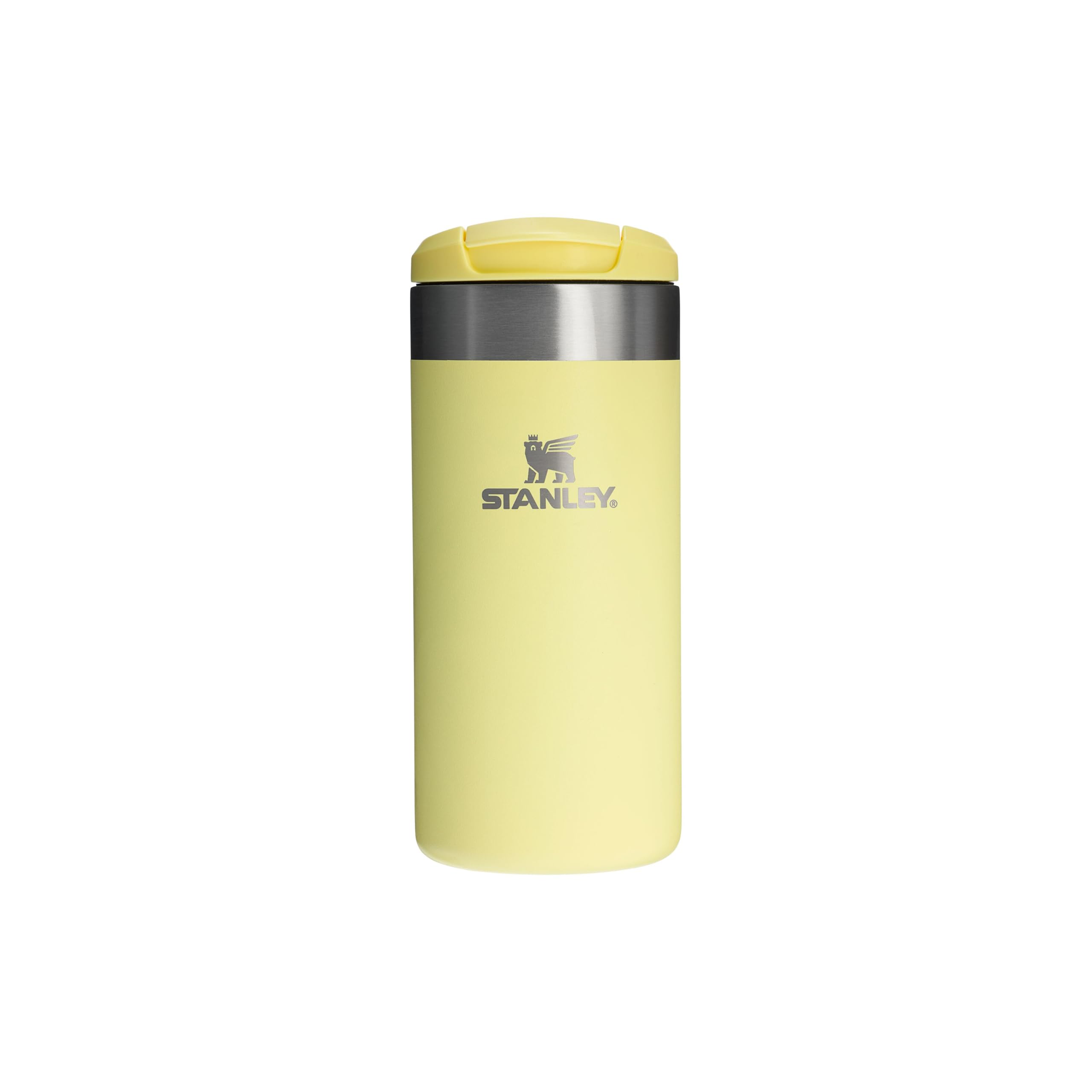 Stanley 1913 Aerolight Transit Travel Mug 0.35L - Keeps 4 Hours Hot - 6 Hours Cold - Dishwasher Safe - Leakproof - Car Cup Holder Compatible - Insulated Coffee Cup - Pomelo