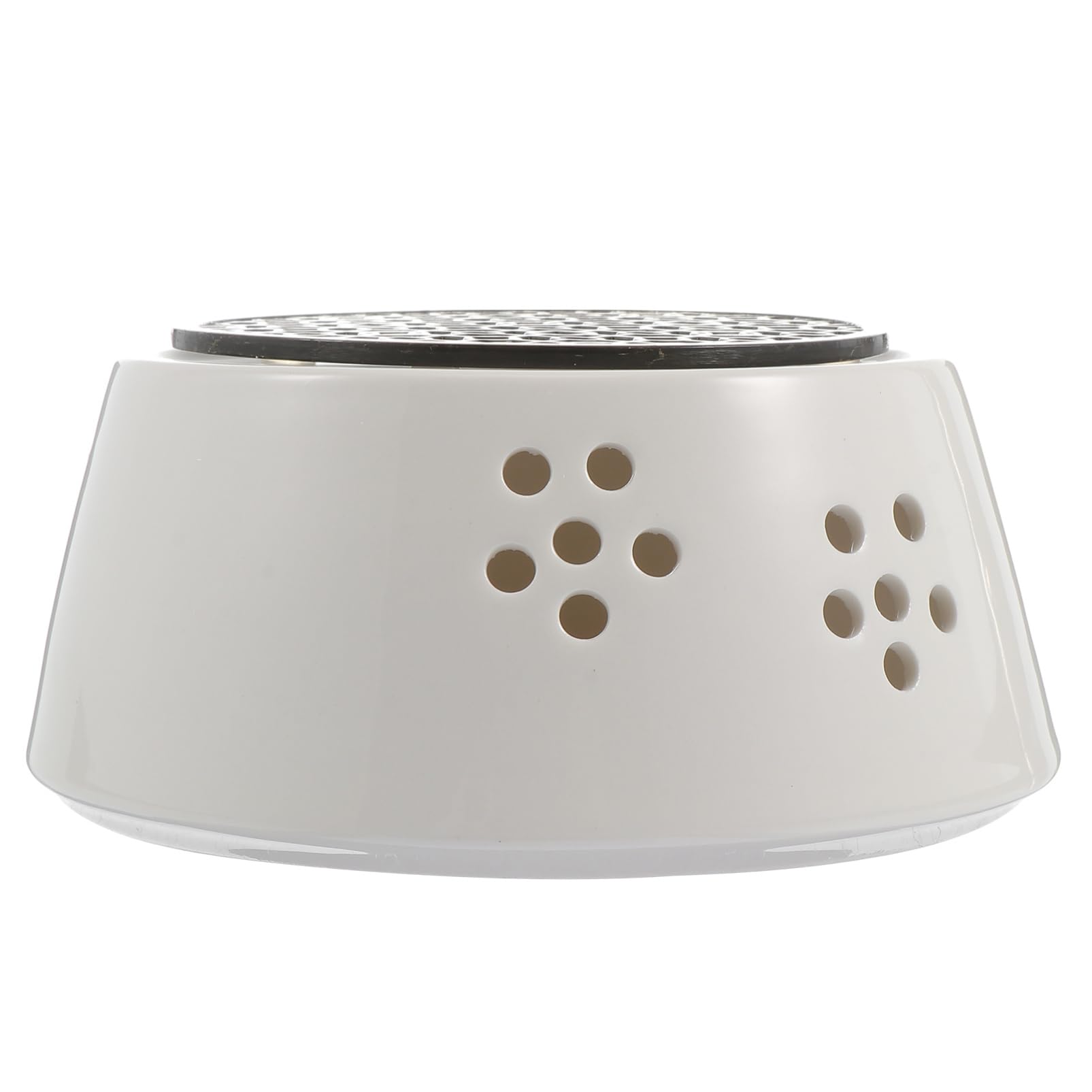 GRIRIW 1Pc Ceramic Tea Warmer Base Multi Functional Heating Tool for Teapots Food Milk More White Design with Porous Ventilation for Efficient Heat Preservation