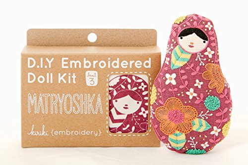 Image of DIY Embroidery Doll Kit by Kiriki Press | 3 Skill Levels - Beginner to Advanced (Matryoshka - Level 3)