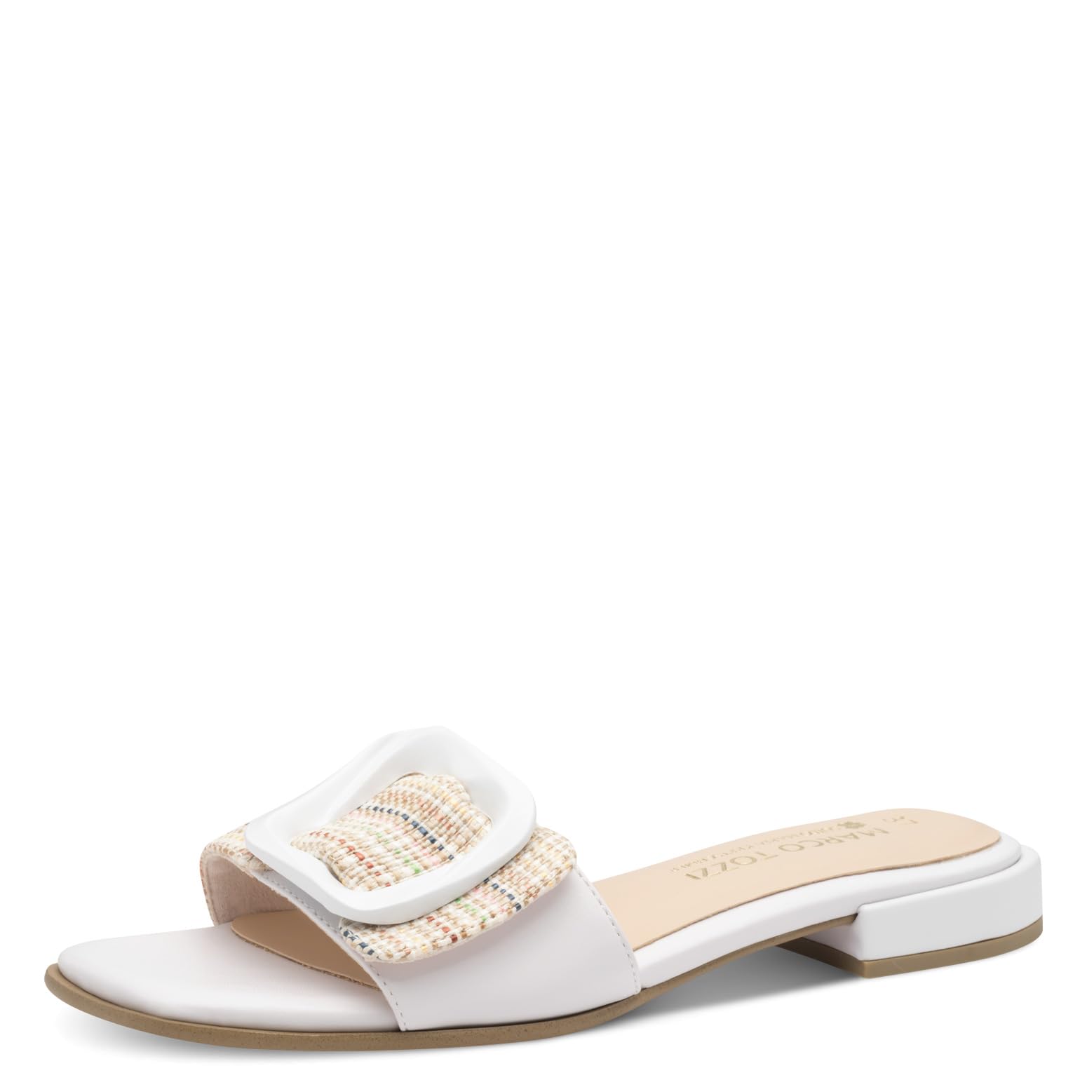 MARCO TOZZI Women's 2-87101-44 Sandals, White, 39 EU, White, 7 UK