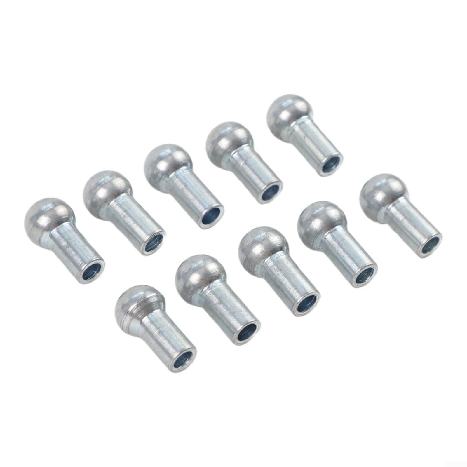 Terminales de bola de cable de repuesto para máquinas de polea de gimnasio de fitness, 10 piezas de junta de puerto de alambre de tapón de metal (11 x 4,5 x 19,5 mm)